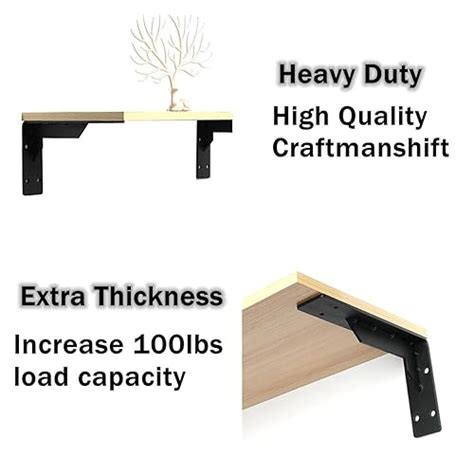 14 inch metal brackets for overhangs|Solid Heavy Duty Contractor Grade Countertop Support Bracket, .